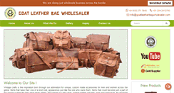 Desktop Screenshot of goatleatherbagwholesaler.com