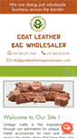 Mobile Screenshot of goatleatherbagwholesaler.com